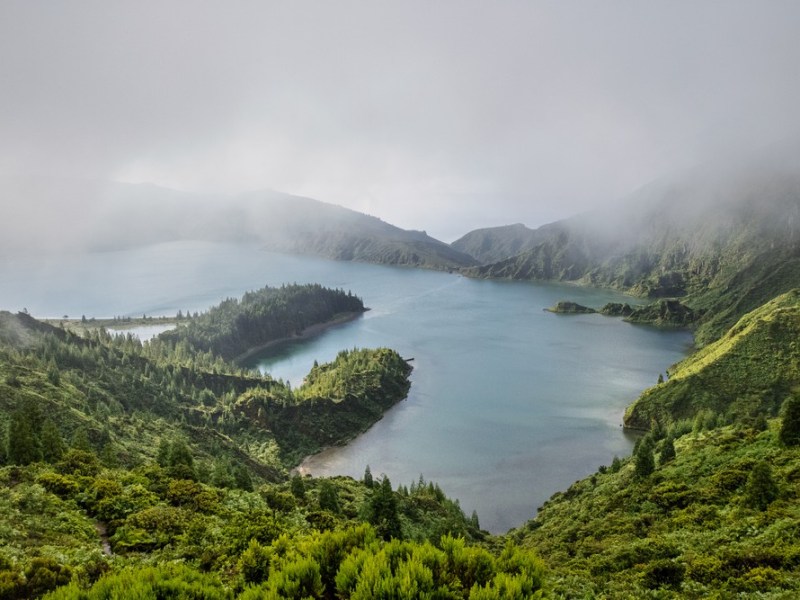 Lagoa do Fogo et le&nbsp;centre